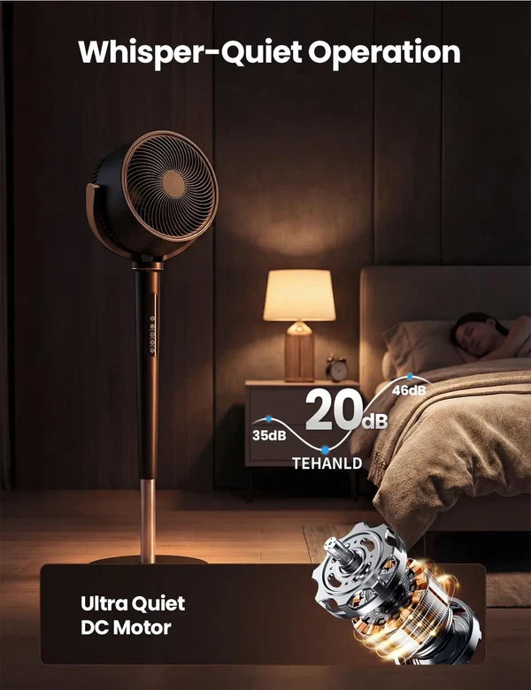 Eslicer™ 120° Oscillating Standing Bedroom Fan