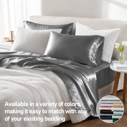 6-Piece Luxury Satin Sheet Set