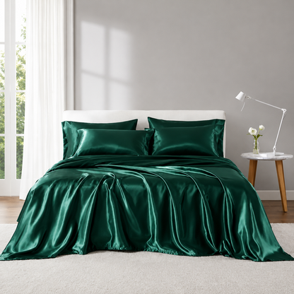 6-Piece Luxury Satin Sheet Set