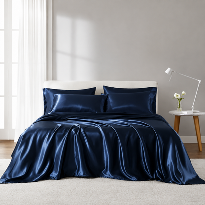 6-Piece Luxury Satin Sheet Set
