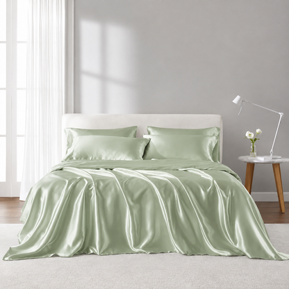 6-Piece Luxury Satin Sheet Set