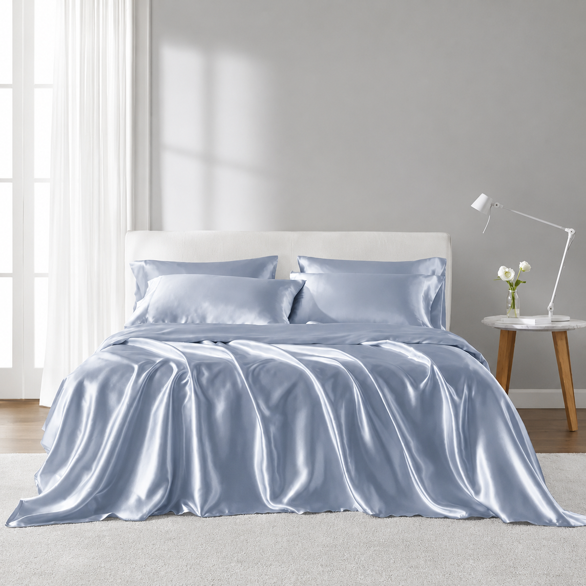 6-Piece Luxury Satin Sheet Set