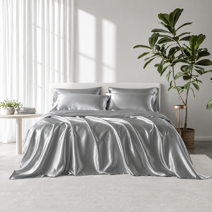6-Piece Luxury Satin Sheet Set